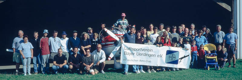 Der Verein im Fluglager 2000 in Blois/Frankreich