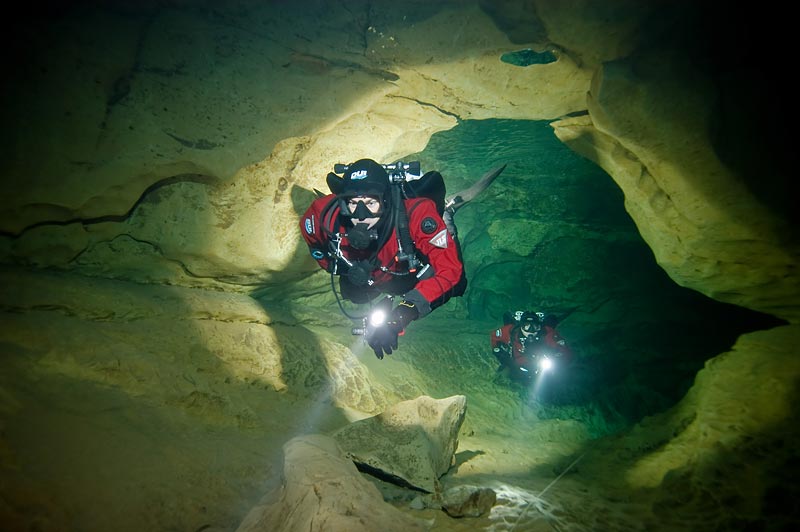 Höhlentauchen in Frankreich/Lot im Mai 2009